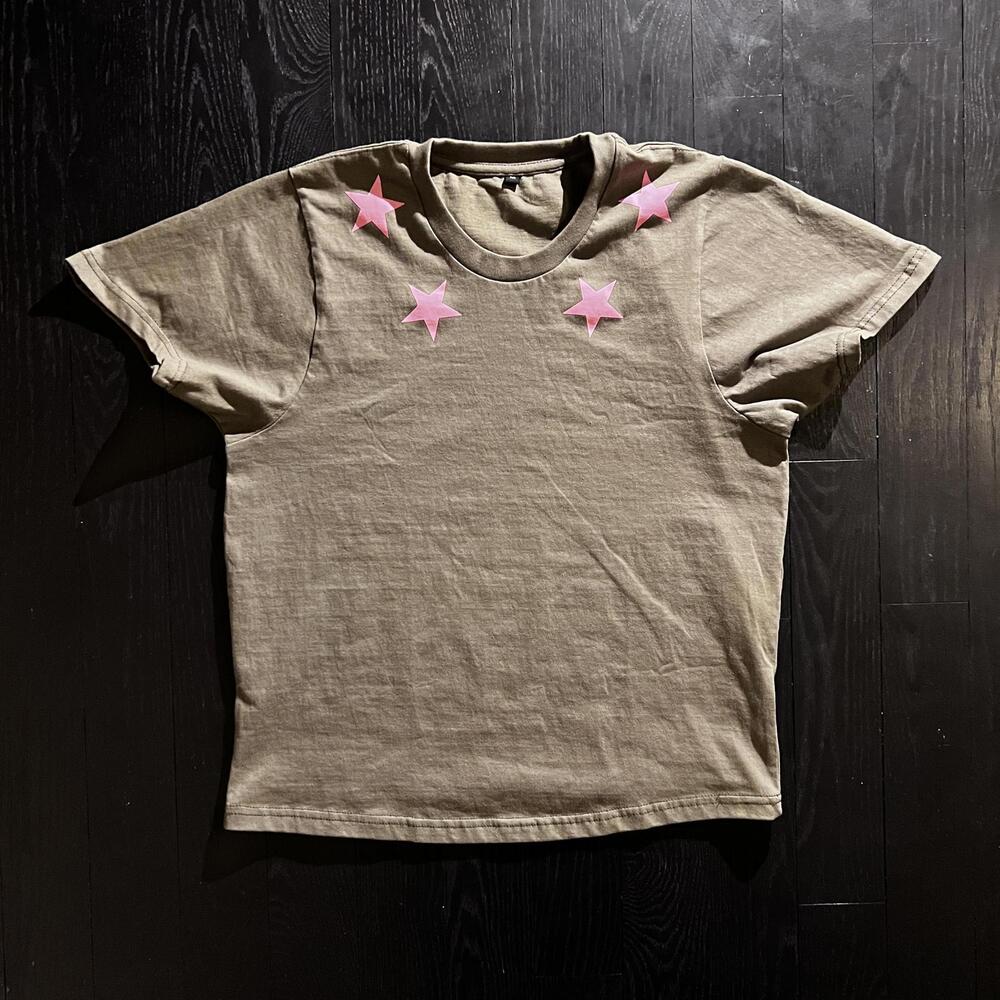 wastrre Star T-shirt Olive/Pink